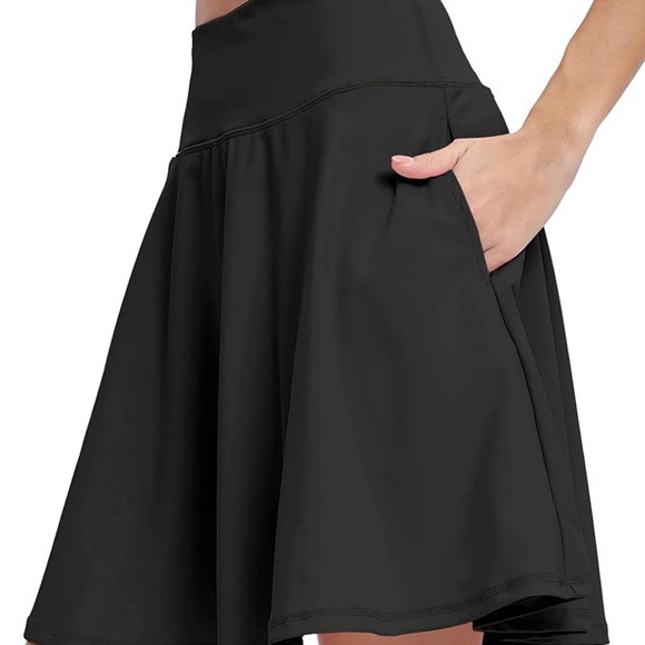 Amazon Skirts Long Line Spandex Skirt With Bike Shorts And Pocket